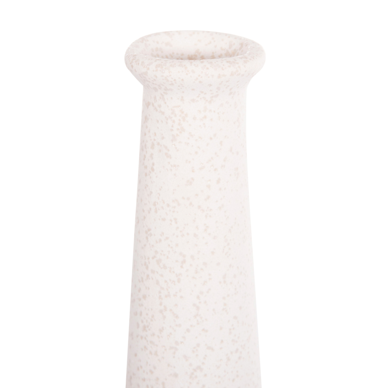 CERAMIC TABLE DECOR ELENDIL HM4592.01 OFF WHITE WITH CRYSTALLIZATION Φ10x30Hcm. [6]