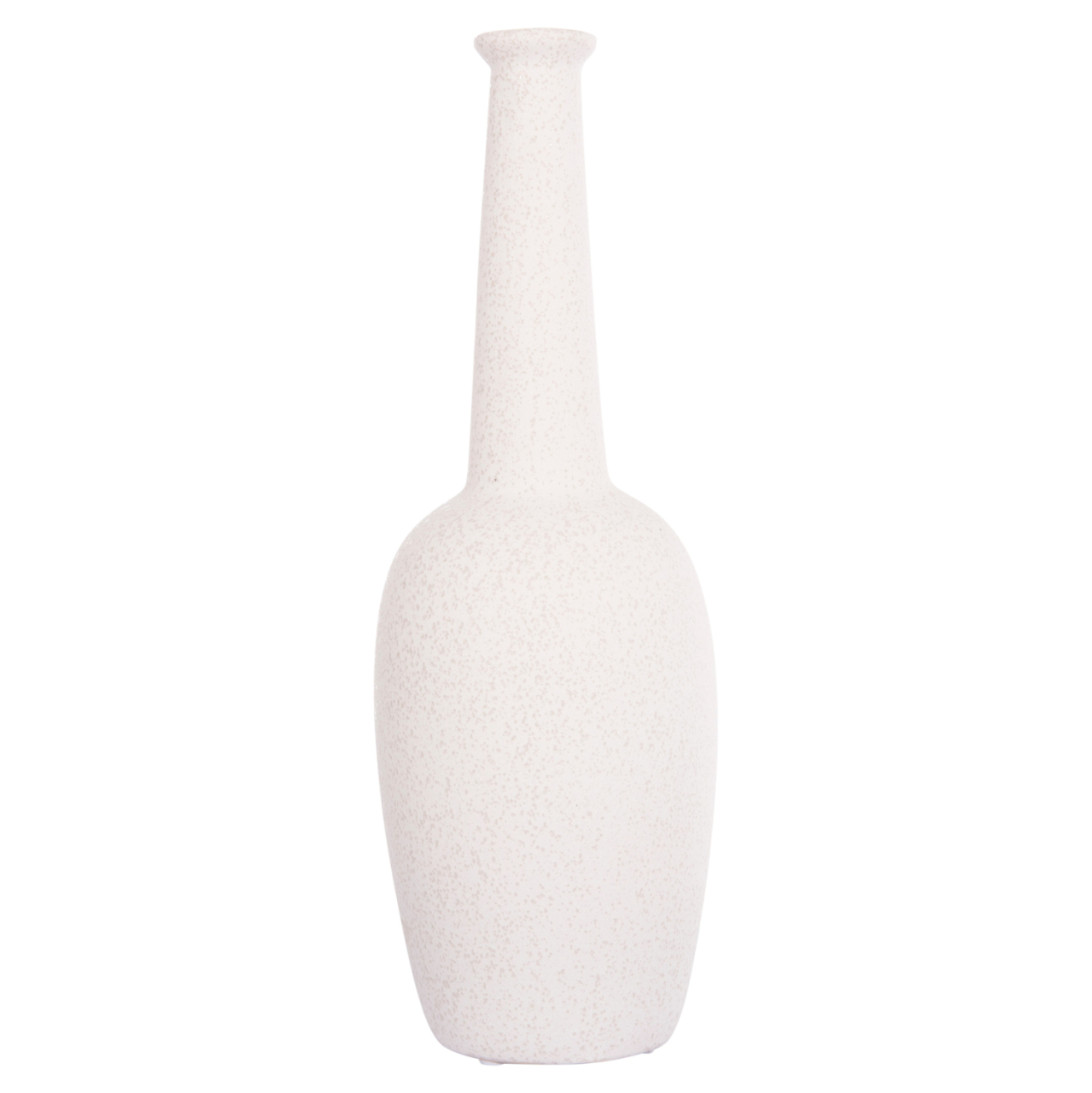 CERAMIC TABLE DECOR ELENDIL HM4592.01 OFF WHITE WITH CRYSTALLIZATION Φ10x30Hcm. [3]