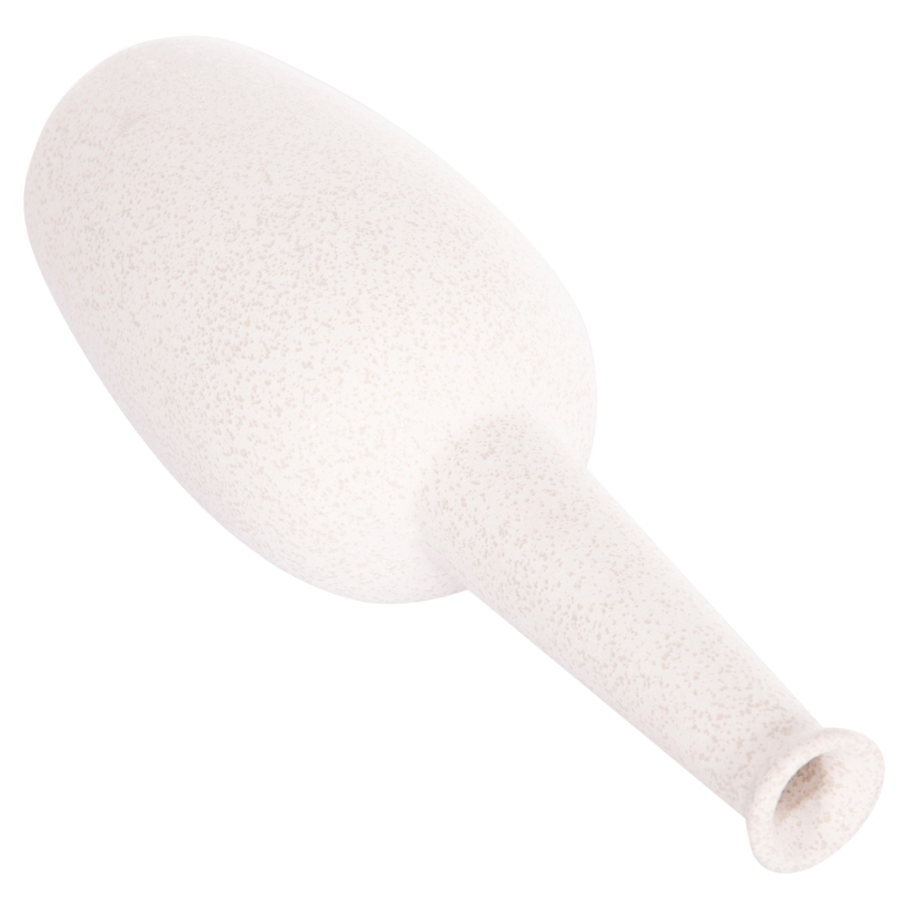 CERAMIC TABLE DECOR ELENDIL HM4592.01 OFF WHITE WITH CRYSTALLIZATION Φ10x30Hcm. [4]