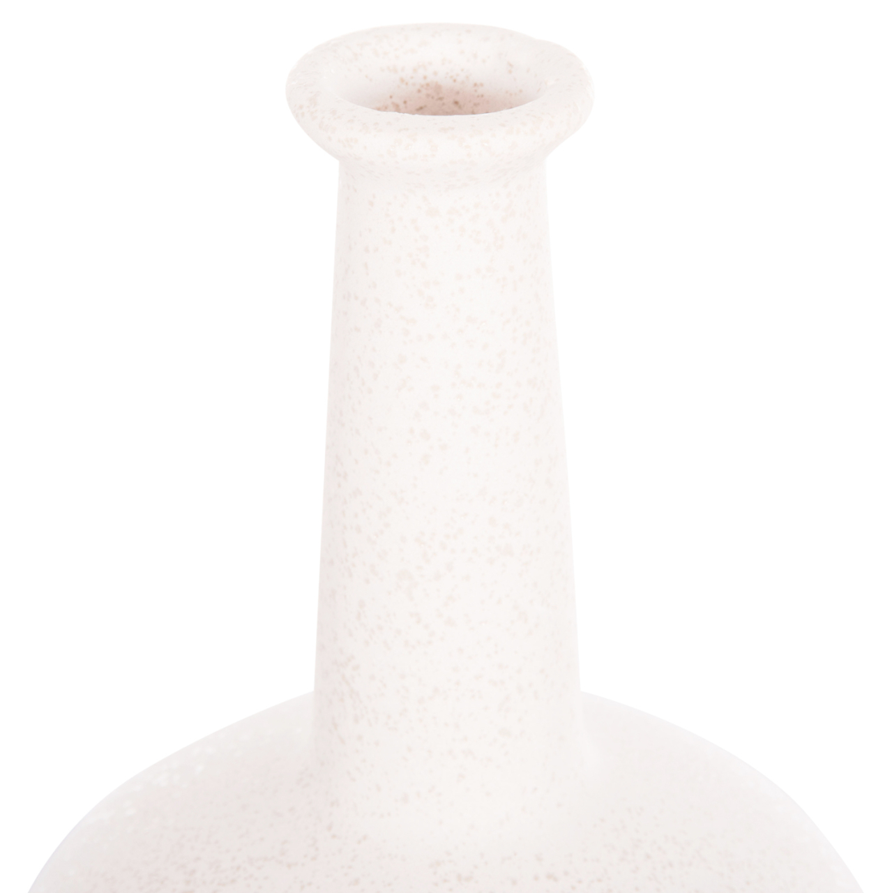 CERAMIC TABLE DECOR ELENDIL HM4593.01 OFF WHITE WITH CRYSTALLIZATION Φ15x25Hcm. [4]