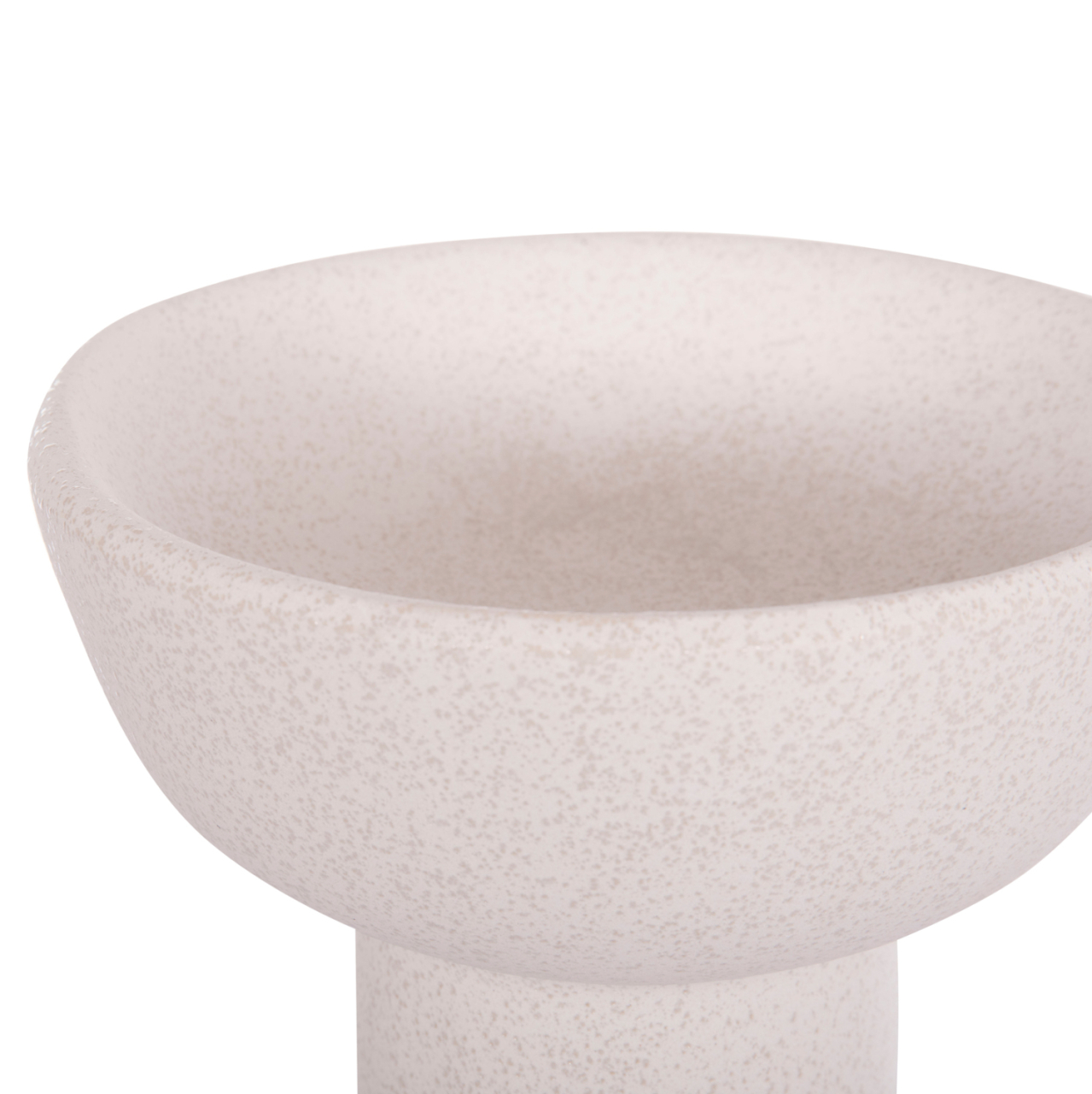 CERAMIC TABLE DECOR ELENDIL HM4603.01 OFF WHITE WITH CRYSTALLISATION Φ20x26.5Hcm. [6]