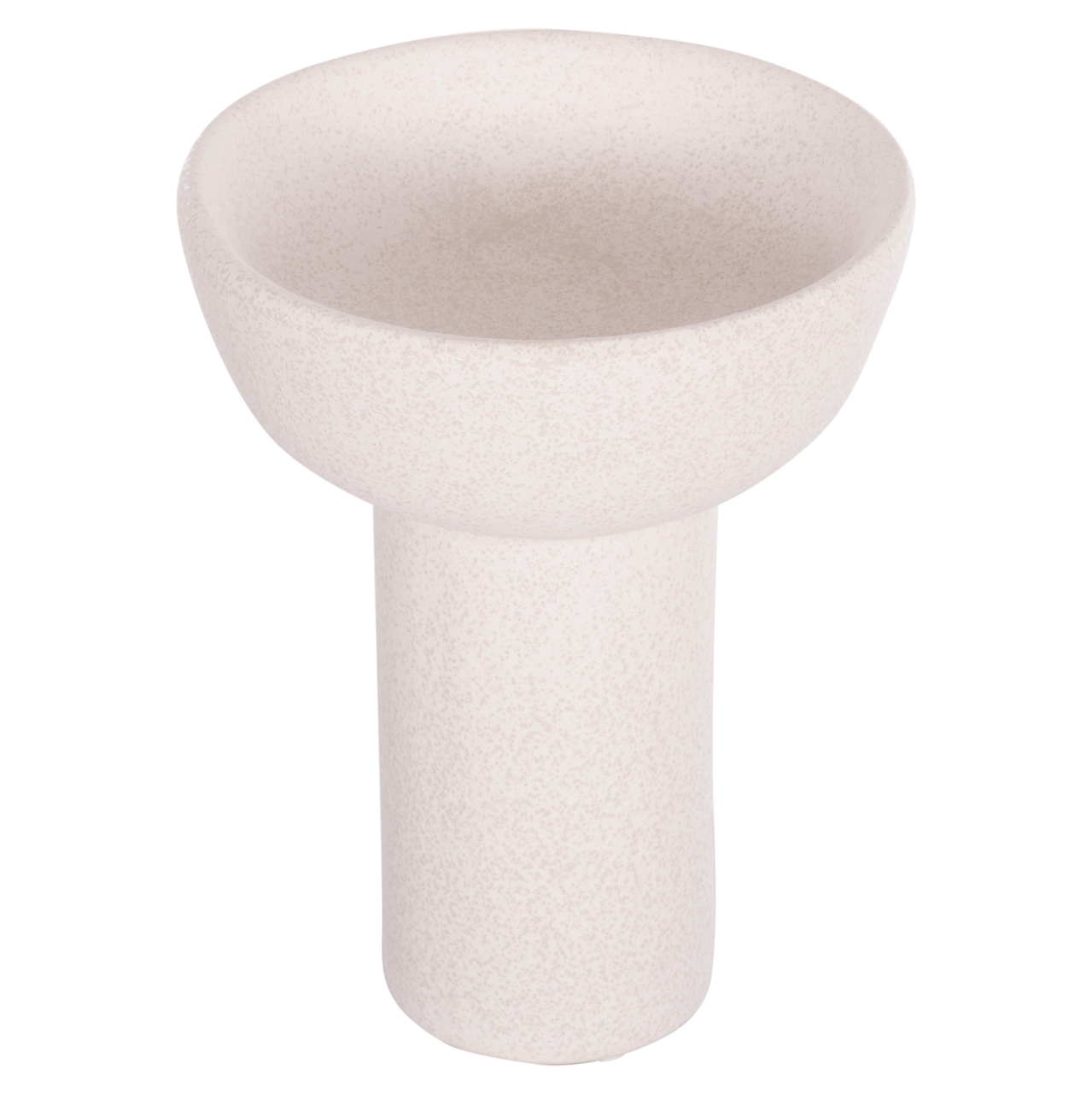 CERAMIC TABLE DECOR ELENDIL HM4603.01 OFF WHITE WITH CRYSTALLISATION Φ20x26.5Hcm. [3]