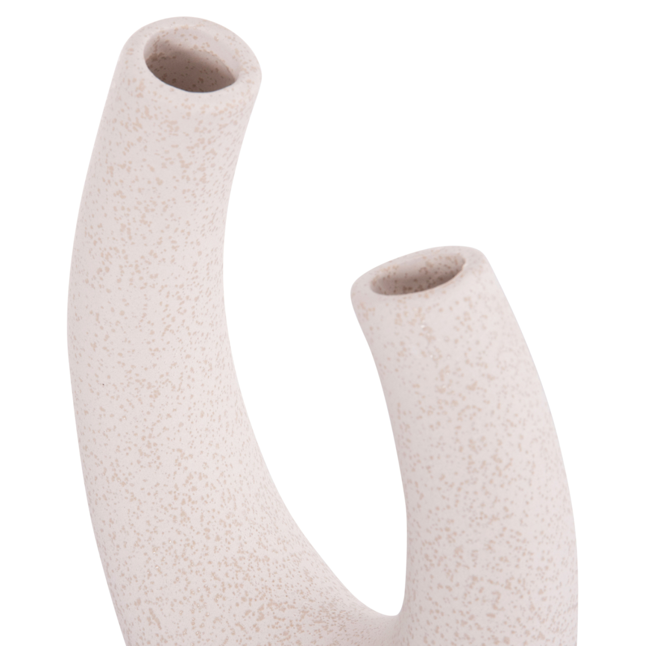 CERAMIC TABLE DECOR ELLIPTO HM4643.01 OFF WHITE WITH CRYSTALLIZATION 15x7x21,5Hcm. [6]