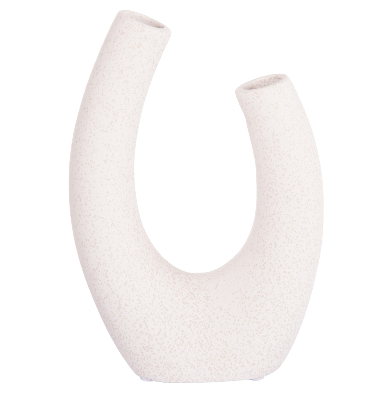 CERAMIC TABLE DECOR ELLIPTO HM4643.01 OFF WHITE WITH CRYSTALLIZATION 15x7x21,5Hcm. [3]