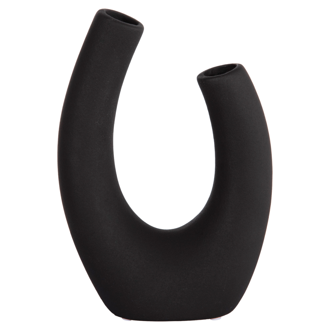 CERAMIC TABLE DECOR ELLIPTO HM4643.02 BLACK MATTE 15x7x21,5Hcm. [3]