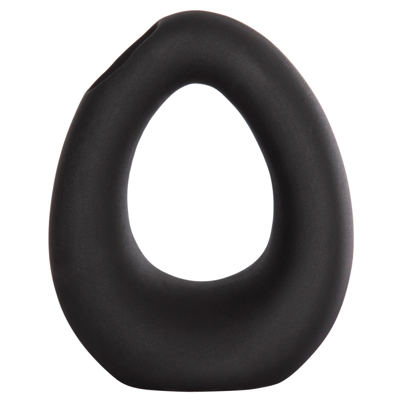 CERAMIC TABLE DECOR ELLIPTO HM4644.02 MATTE BLACK 16.5x9x20.3Hcm. [3]