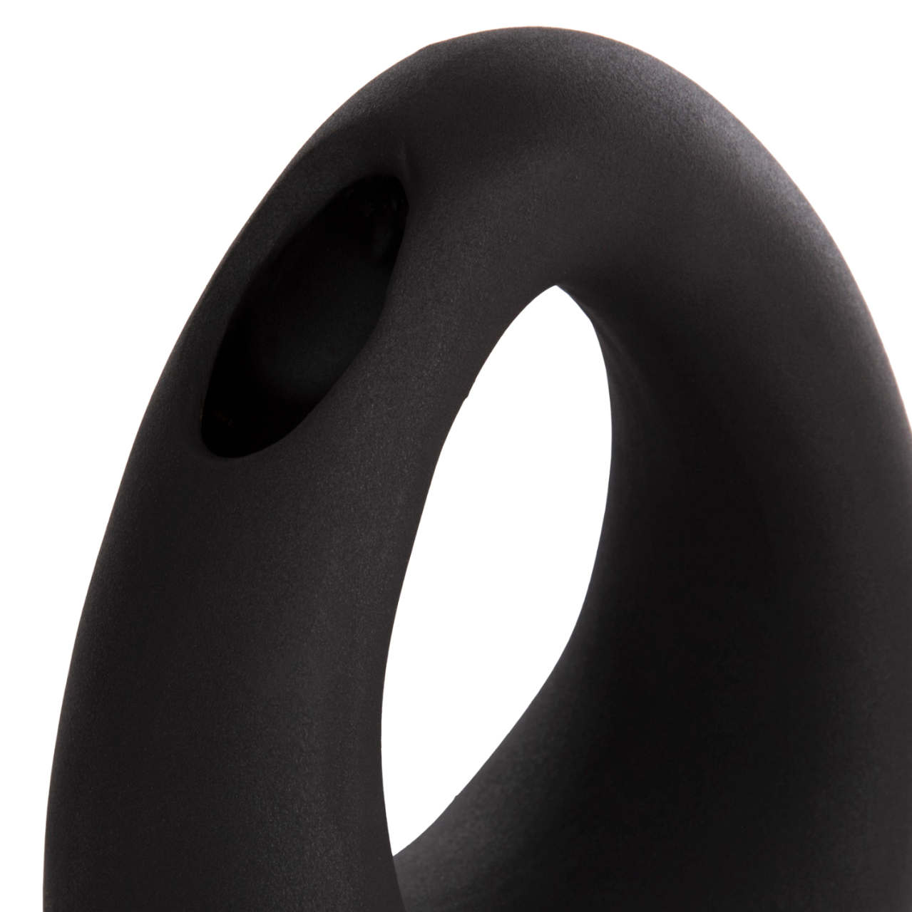 CERAMIC TABLE DECOR ELLIPTO HM4644.02 MATTE BLACK 16.5x9x20.3Hcm. [7]