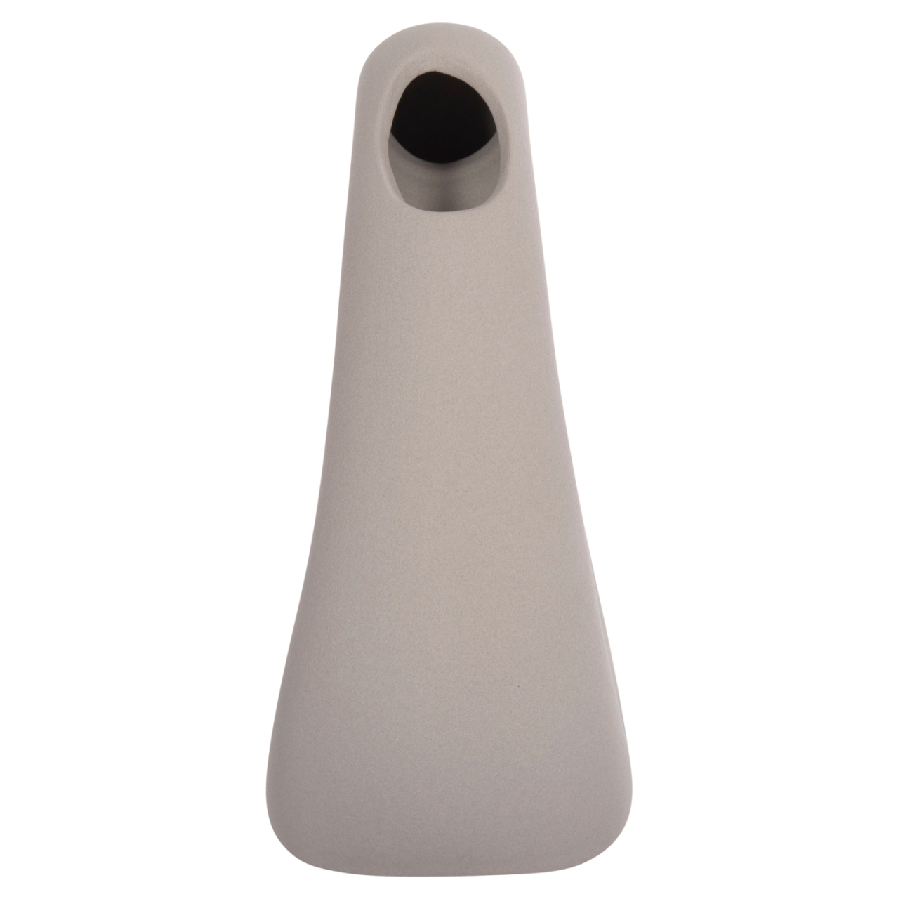 CERAMIC TABLE DECOR ELLIPTO HM4644.03 MATTE GREY 16.5x9x20.3Hcm. [5]