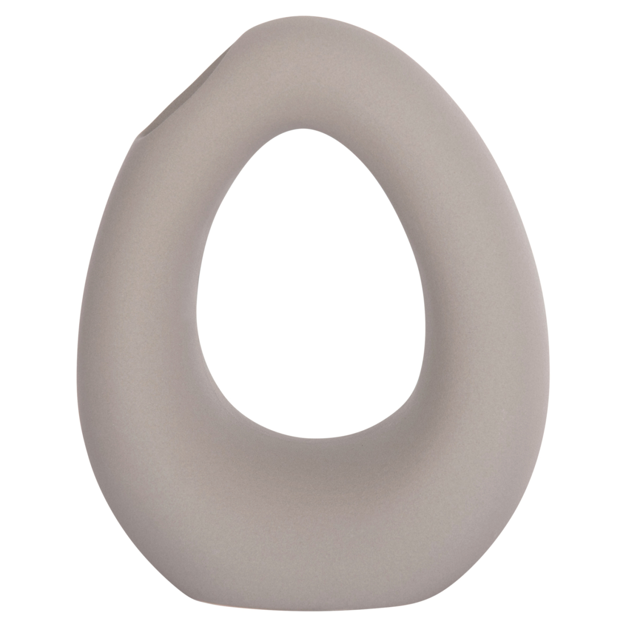 CERAMIC TABLE DECOR ELLIPTO HM4644.03 MATTE GREY 16.5x9x20.3Hcm. [3]