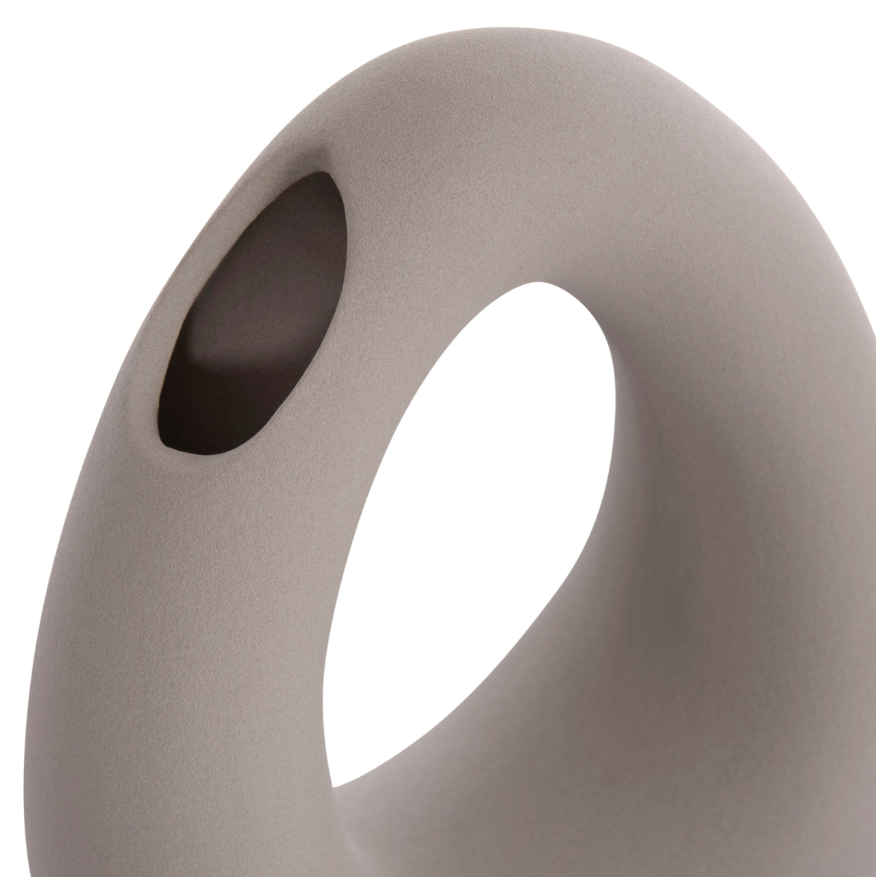 CERAMIC TABLE DECOR ELLIPTO HM4644.03 MATTE GREY 16.5x9x20.3Hcm. [7]