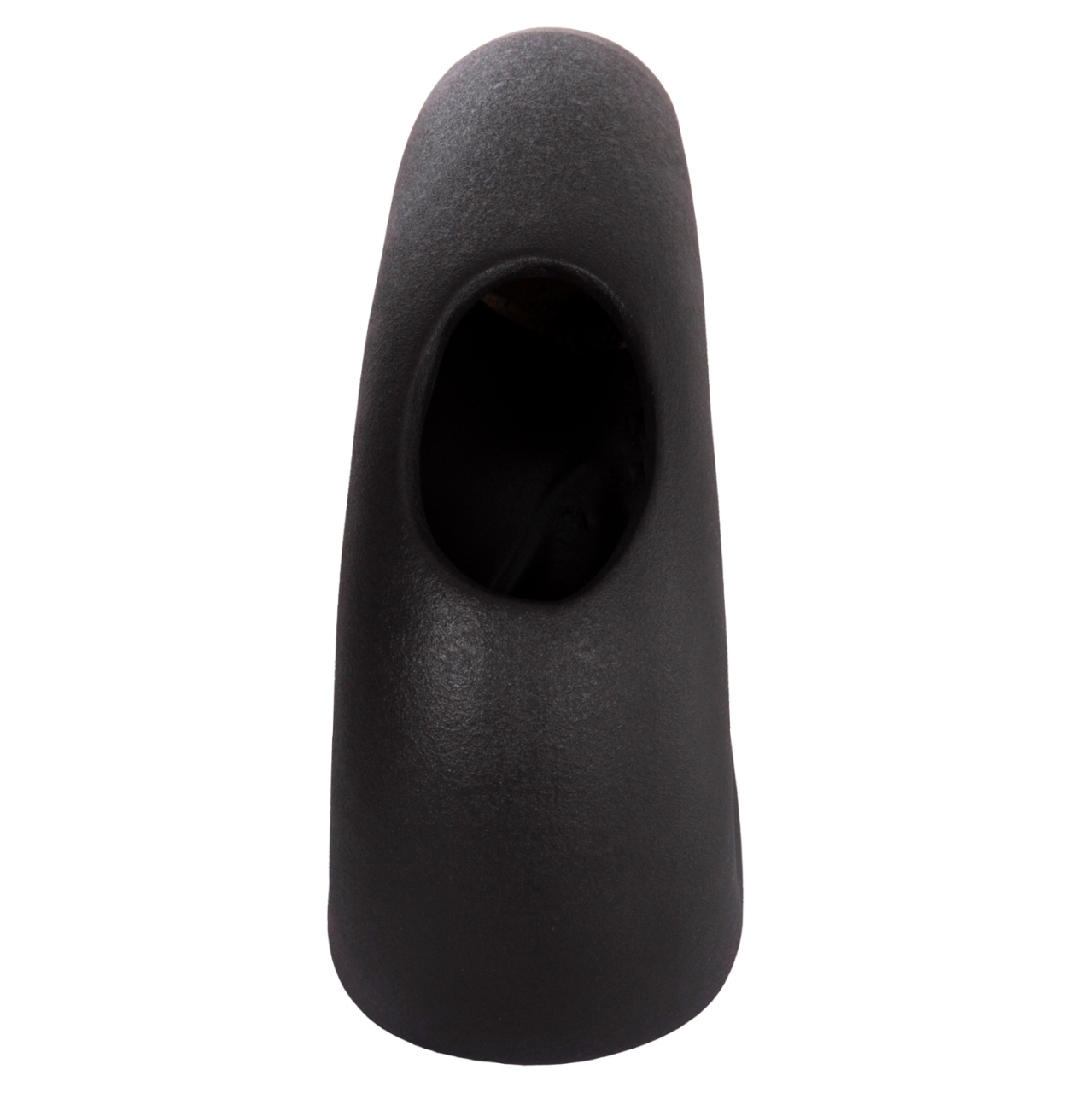 CERAMIC TABLE DECOR ELLIPTO HM4645.02 BLACK MATTE 23x8x16Hcm. [3]