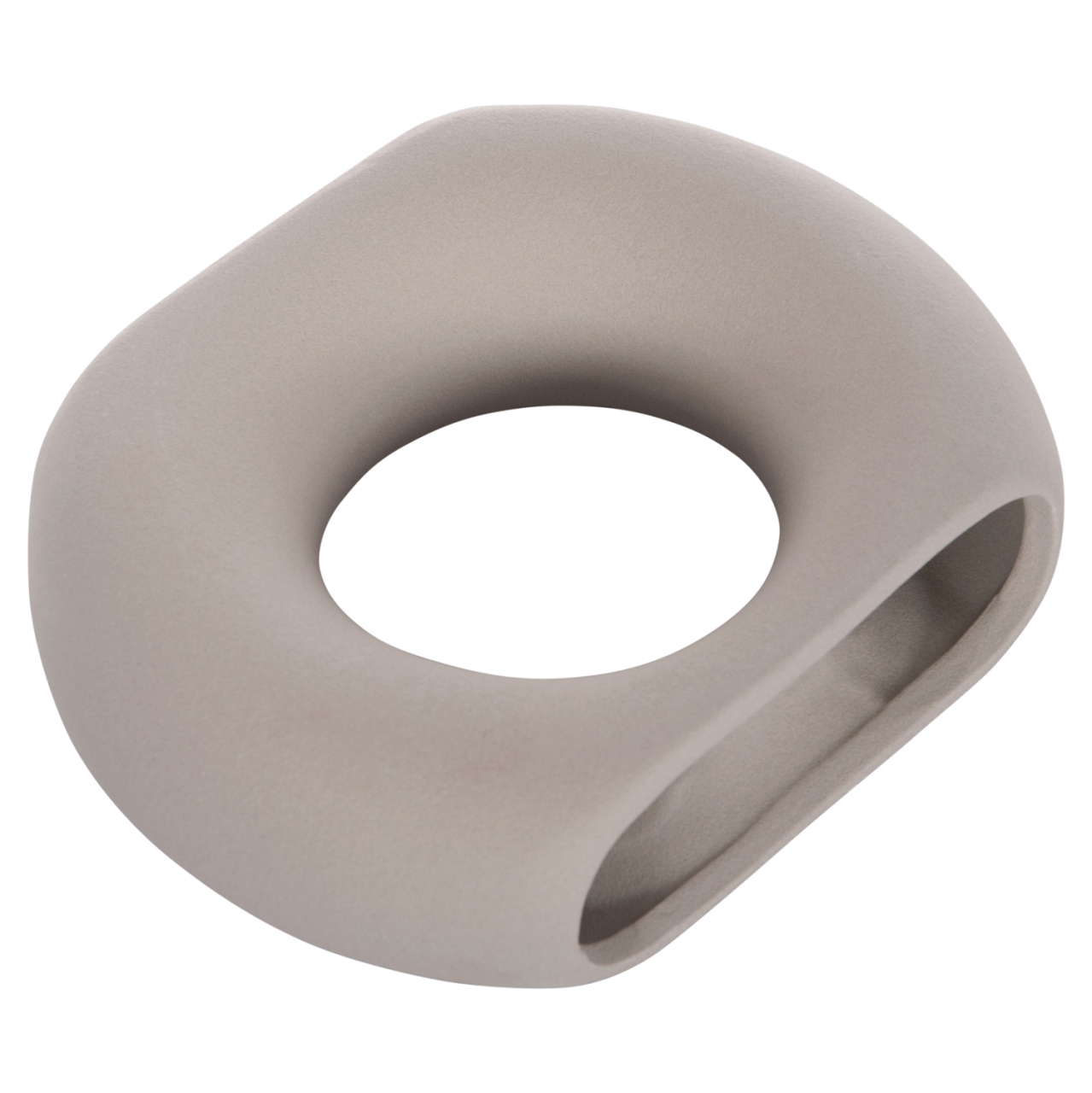 CERAMIC TABLE DECOR ELLIPTO HM4646.03 MATTE GREY 18x6.5x14Hcm. [5]