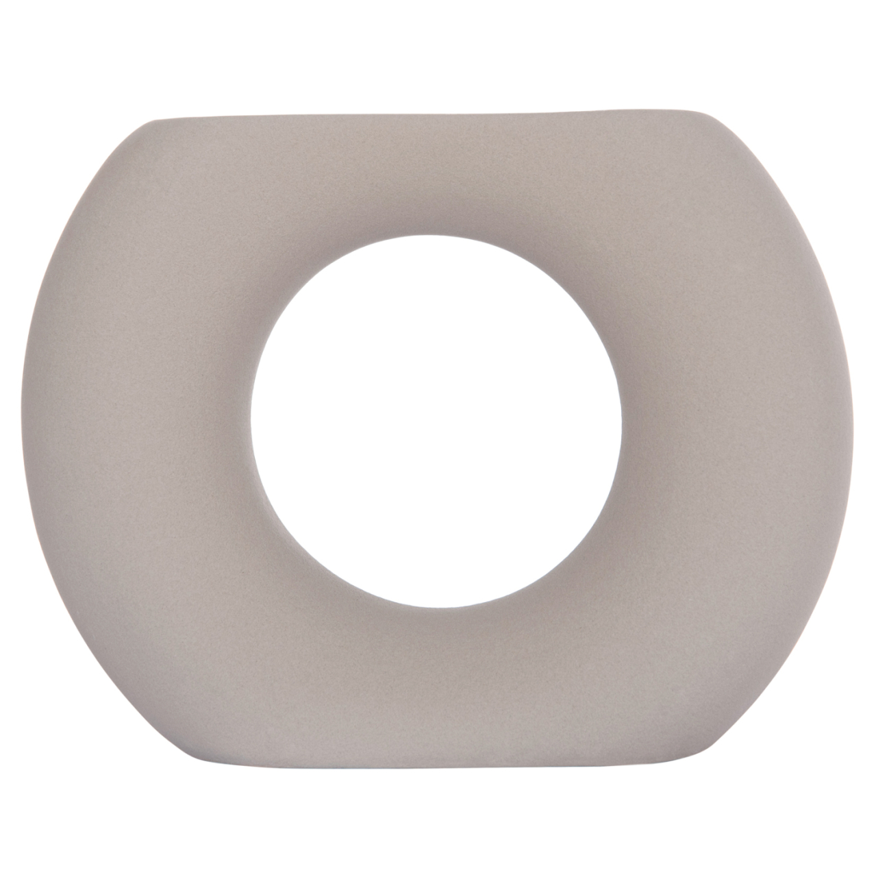 CERAMIC TABLE DECOR ELLIPTO HM4646.03 MATTE GREY 18x6.5x14Hcm. [3]