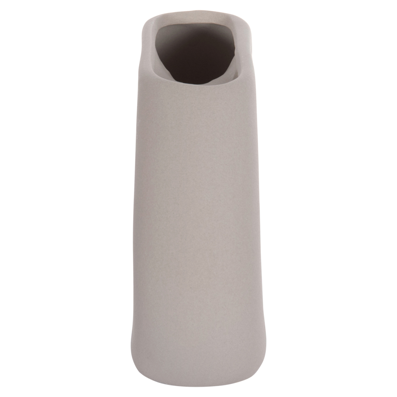 CERAMIC TABLE DECOR ELLIPTO HM4646.03 MATTE GREY 18x6.5x14Hcm. [4]