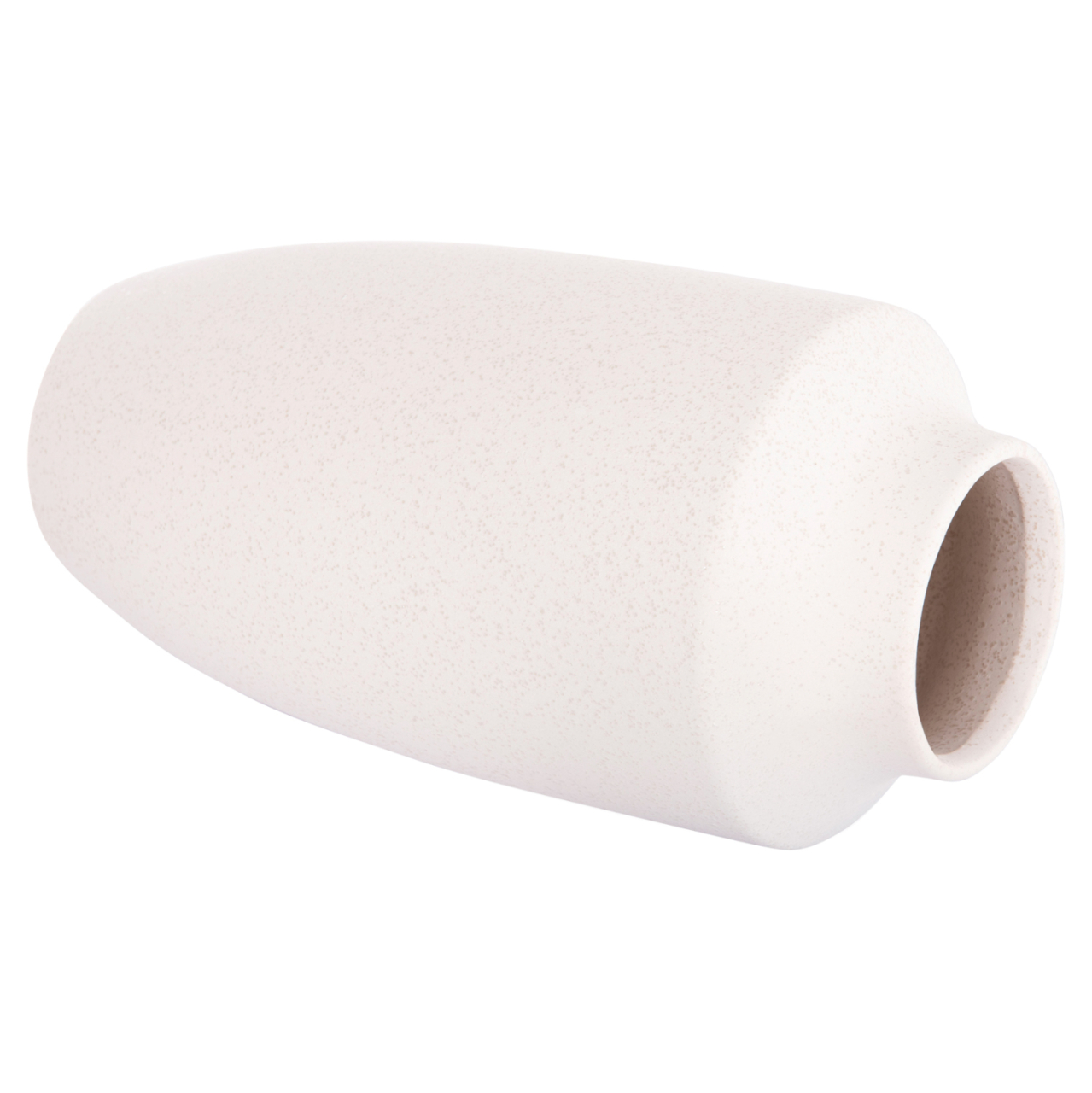 CERAMIC TABLE DECOR "GALAD" HM4588.01 OFF WHITE WITH CRYSTALLISATION Φ16x32Hcm. [5]