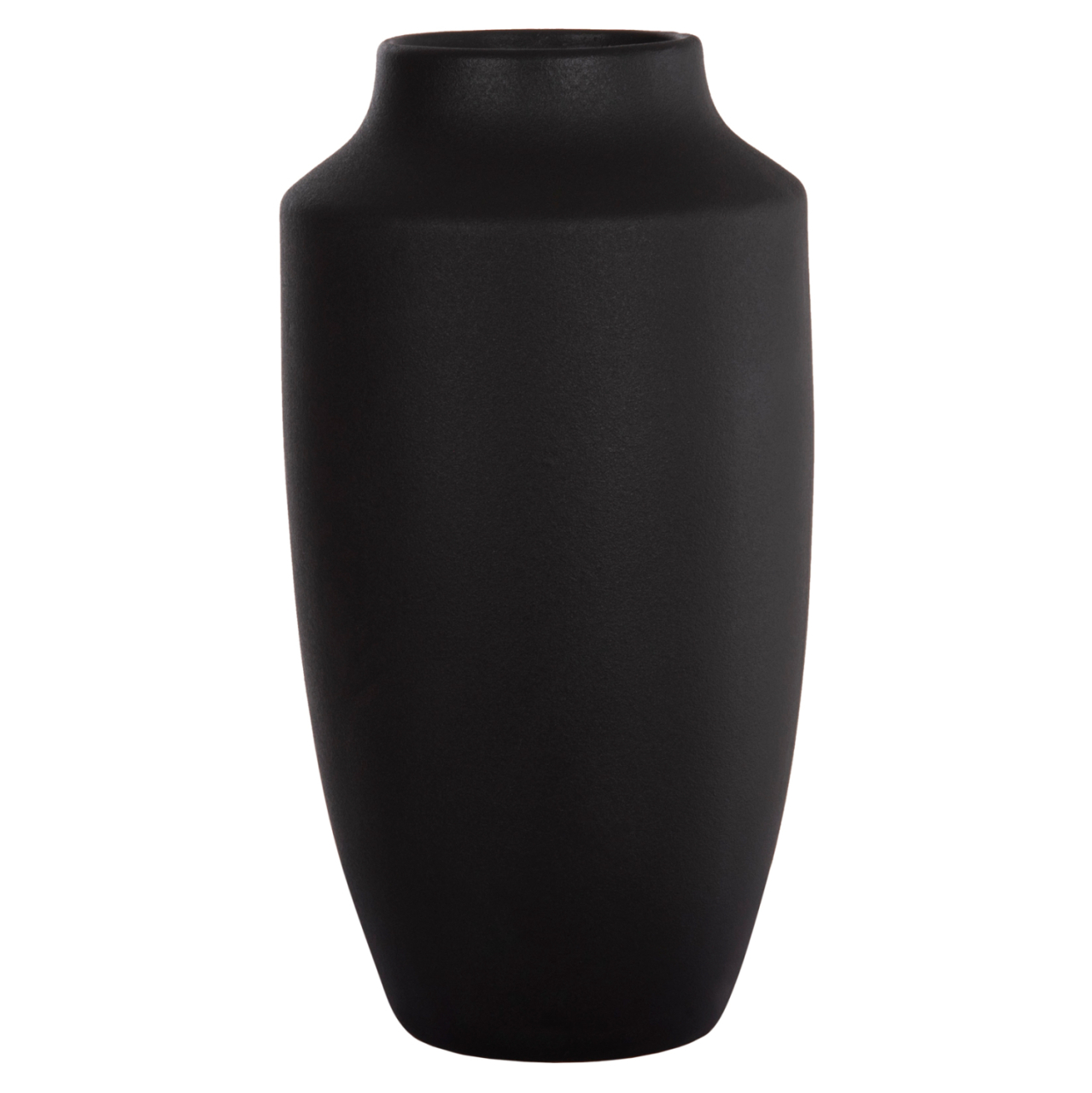 CERAMIC TABLE DECOR "GALAD" HM4588.02 BLACK MATTE Φ16x32Hcm. [3]