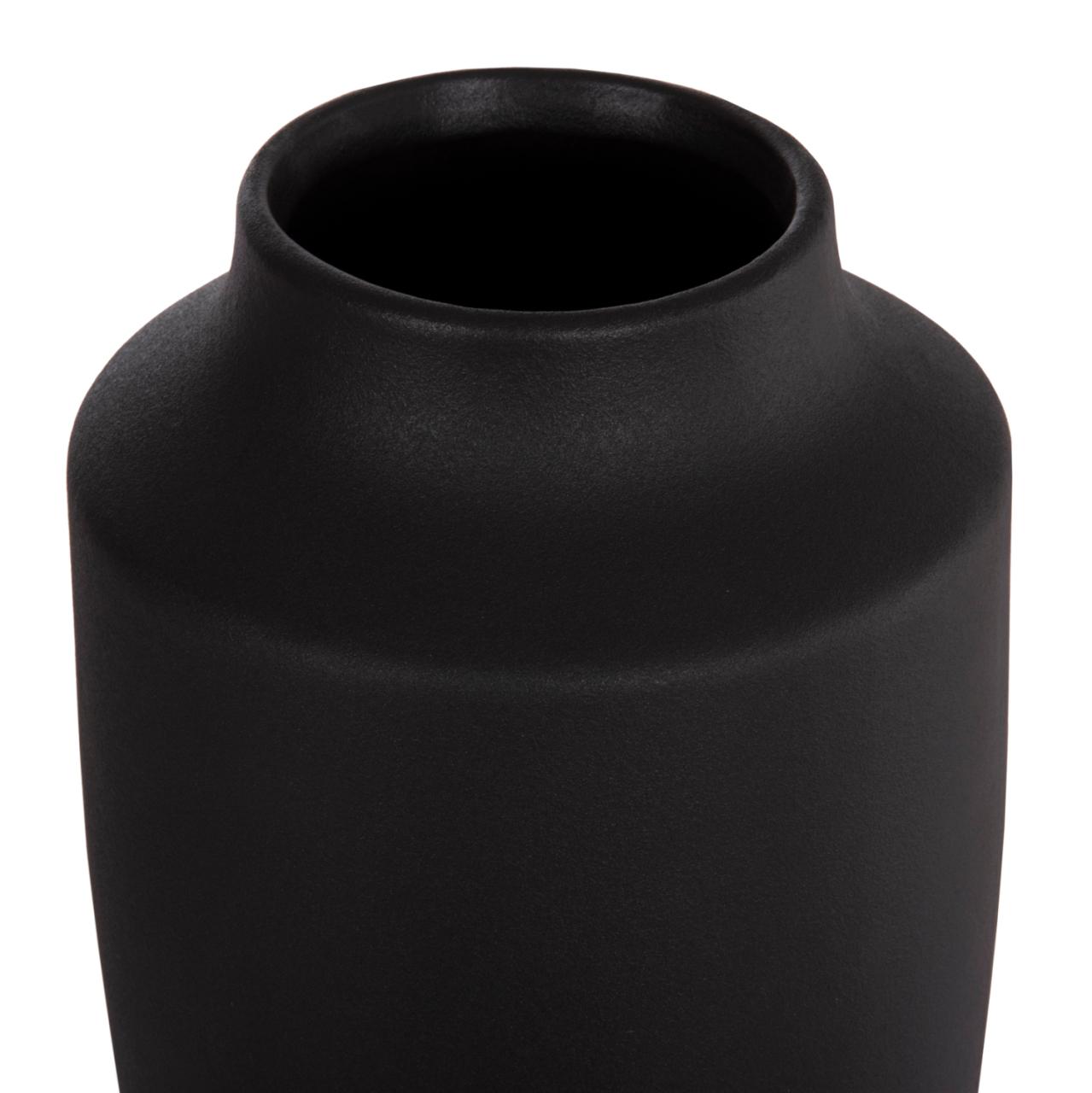 CERAMIC TABLE DECOR "GALAD" HM4588.02 BLACK MATTE Φ16x32Hcm. [6]