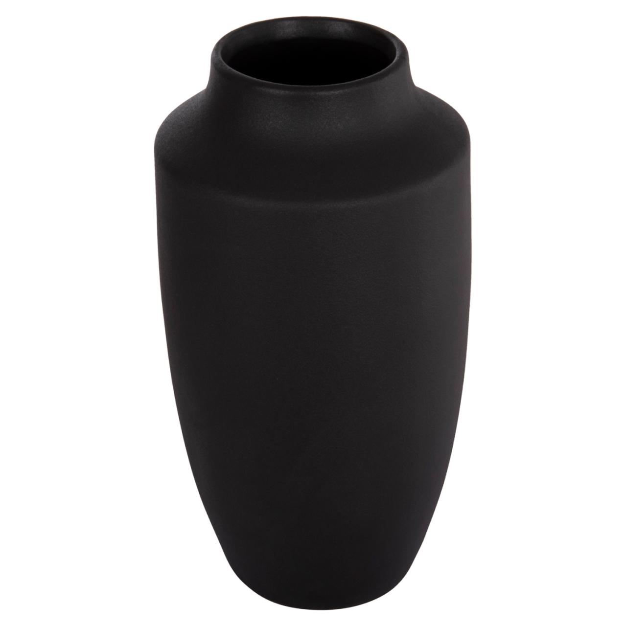 CERAMIC TABLE DECOR "GALAD" HM4588.02 BLACK MATTE Φ16x32Hcm. [4]