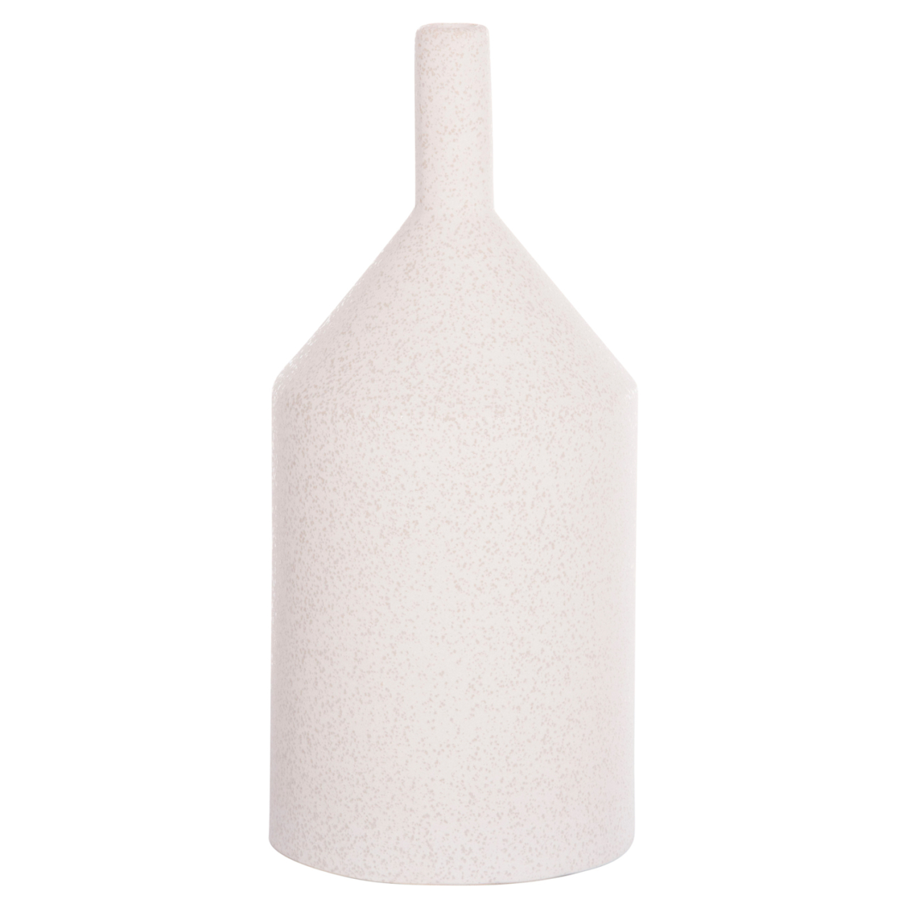 CERAMIC TABLE DECOR GALAD HM4608.01 OFF WHITE WITH CRYSTALLIZATION Φ13,5x30,5Hcm. [3]