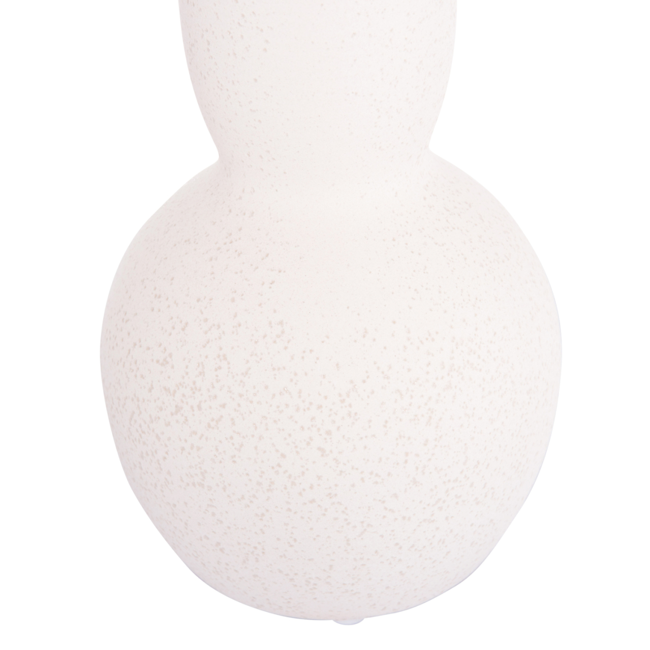 CERAMIC TABLE DECOR GALAD HM4616.01 OFF WHITE WITH CRYSTALLIZATION Φ11x26Hcm. [6]