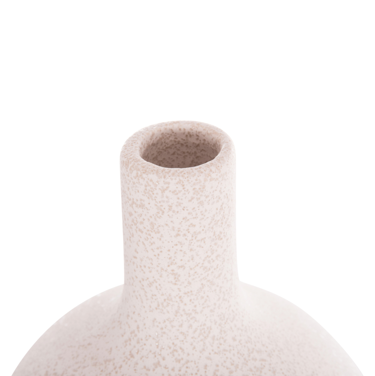 CERAMIC TABLE DECOR GALAD HM4623.01 OFF WHITE WITH CRYSTALLIZATION Φ18x57Hcm. [4]