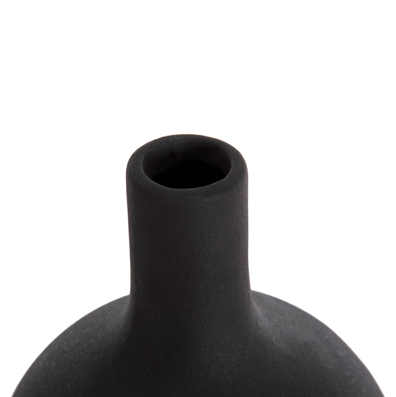 CERAMIC TABLE DECOR GALAD HM4623.02 MATTE BLACK Φ18x57Hcm. [4]