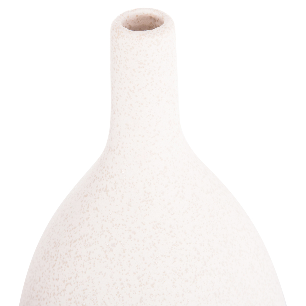 CERAMIC TABLE DECOR GALAD HM4633.01 OFF WHITE WITH CRYSTALLISATION Φ18x49Hcm. [4]
