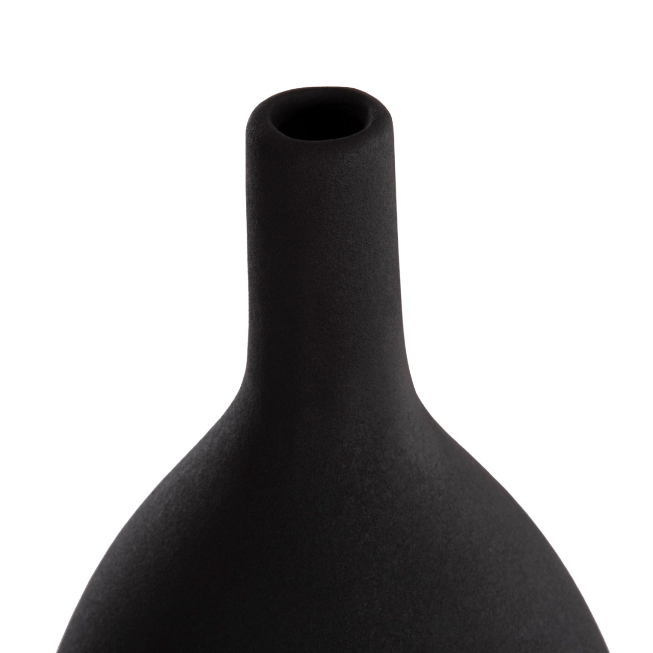CERAMIC TABLE DECOR GALAD HM4633.02 BLACK MATTE Φ18x49H cm. [5]