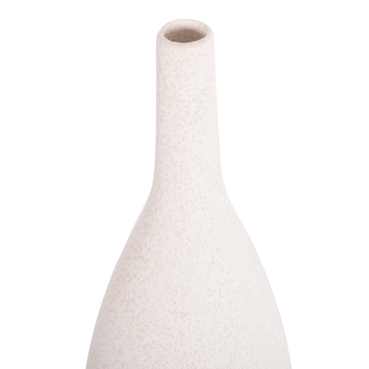 CERAMIC TABLE DECOR GALAD HM4634.01 OFF WHITE WITH CRYSTALLISATION Φ14x39H cm. [5]