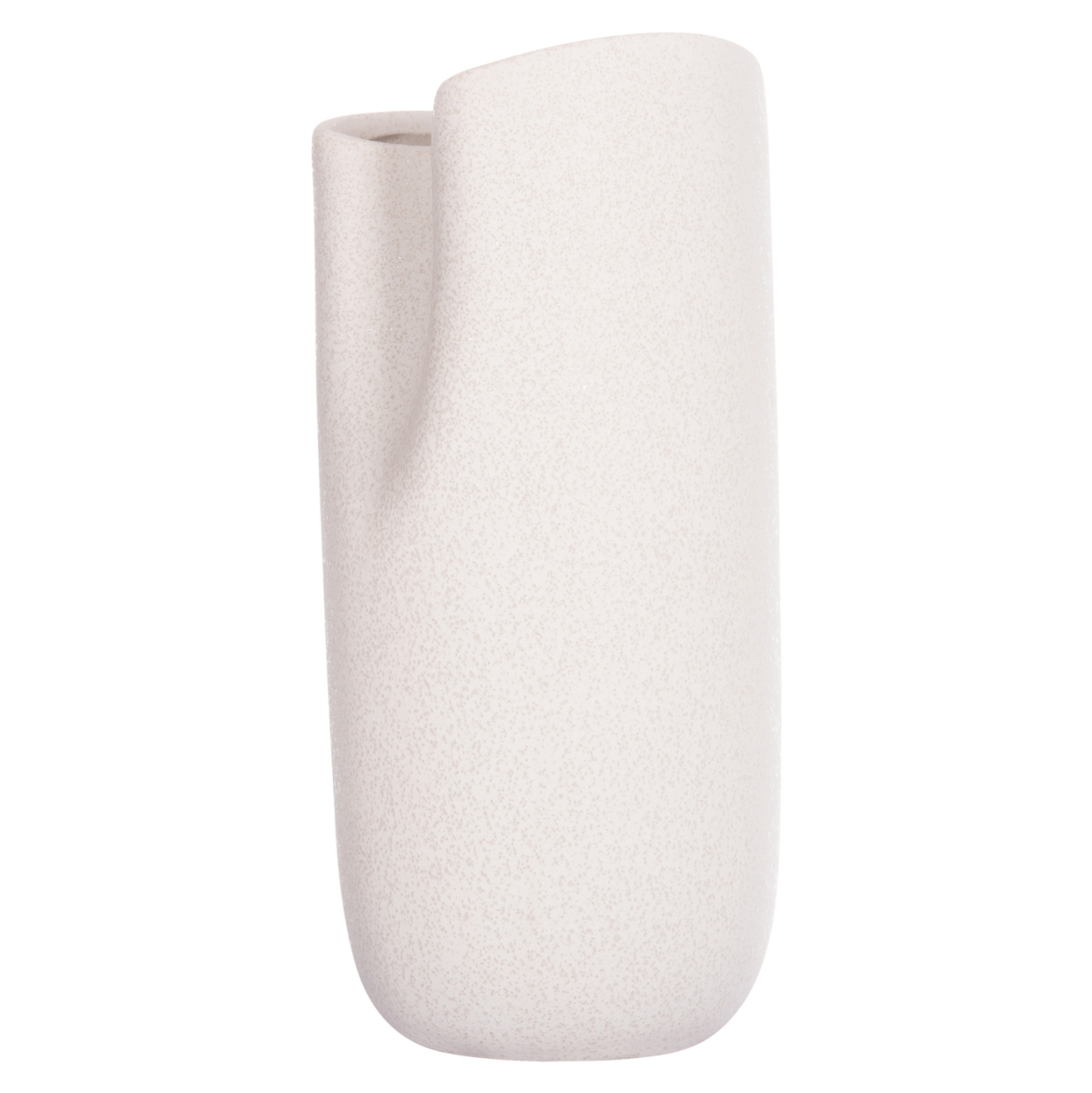CERAMIC TABLE DECOR GLAZE HM4606.01 OFF WHITE WITH CRYSTALLISATION 17x16.5x38Hcm. [3]