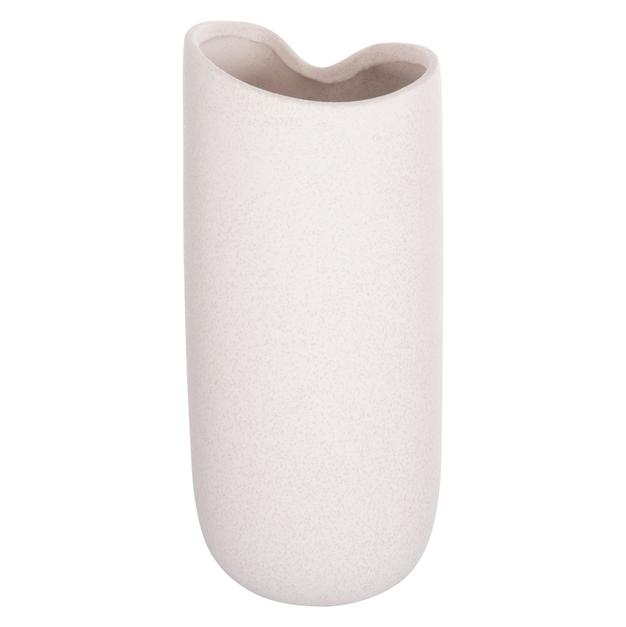 CERAMIC TABLE DECOR GLAZE HM4606.01 OFF WHITE WITH CRYSTALLISATION 17x16.5x38Hcm. [6]
