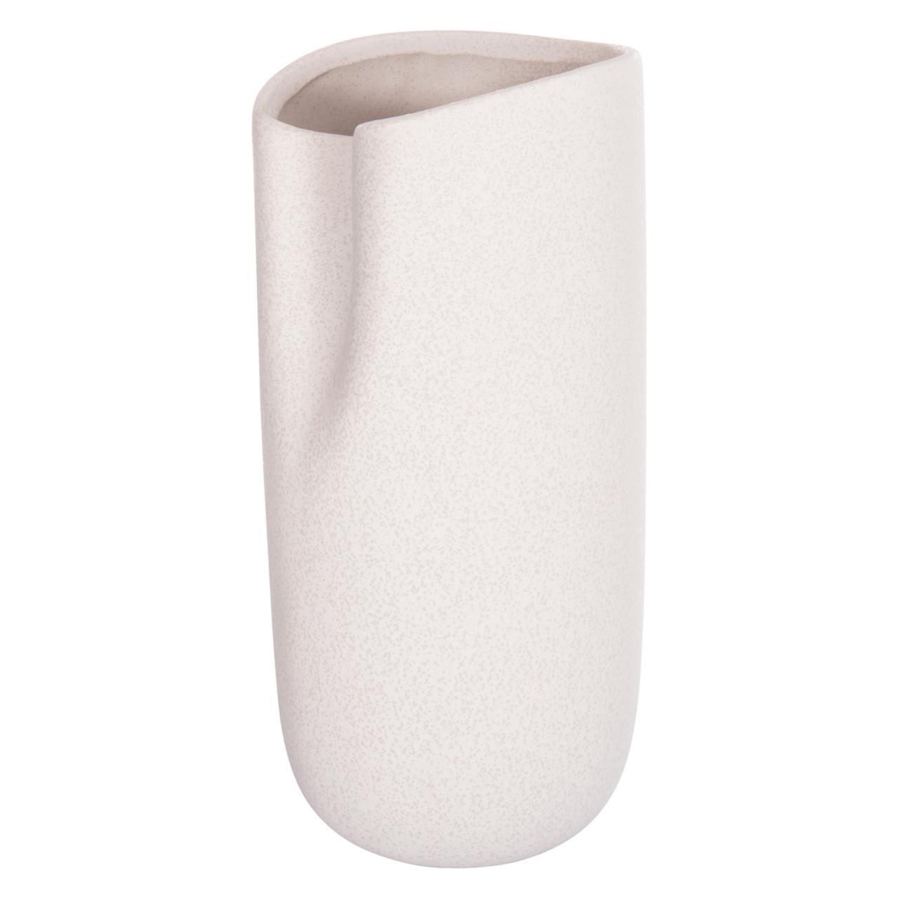 CERAMIC TABLE DECOR GLAZE HM4606.01 OFF WHITE WITH CRYSTALLISATION 17x16.5x38Hcm. [4]
