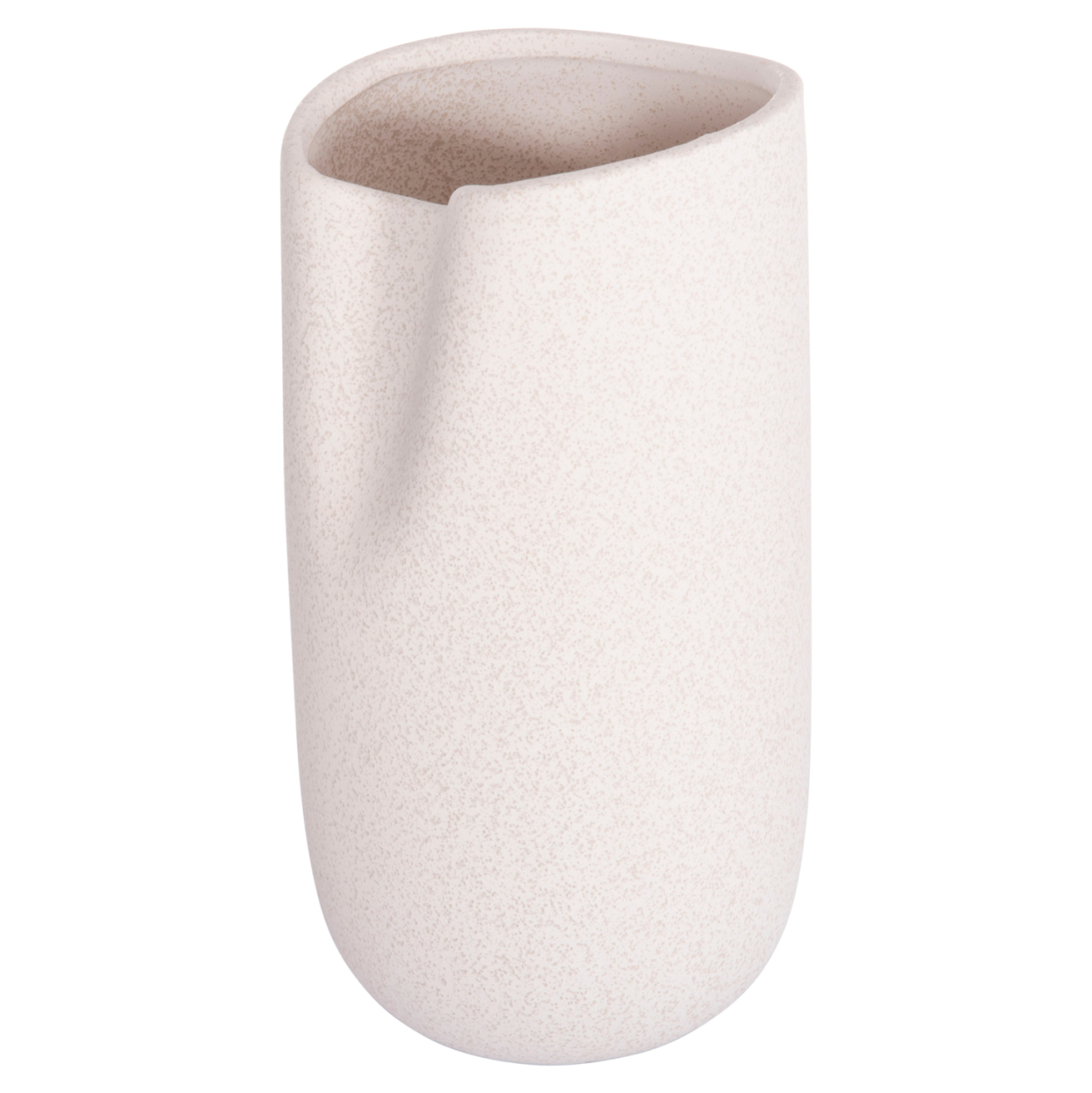 CERAMIC TABLE DECOR GLAZE HM4607.01 OFF WHITE WITH CRYSTALLISATION 15,2x15x30Hcm [4]