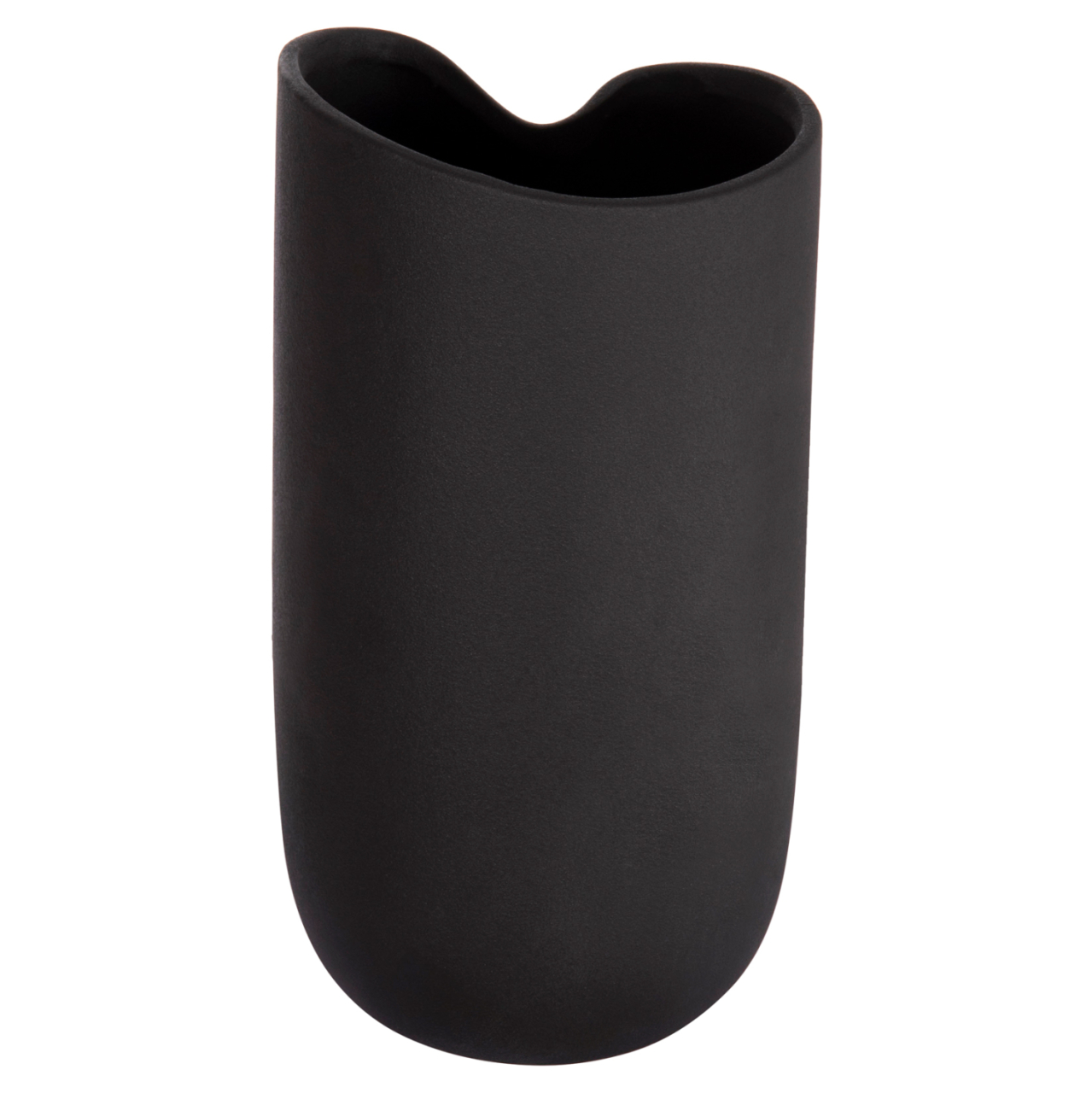 CERAMIC TABLE DECOR GLAZE HM4607.02 MATTE BLACK 15,2x15x30Hcm [5]