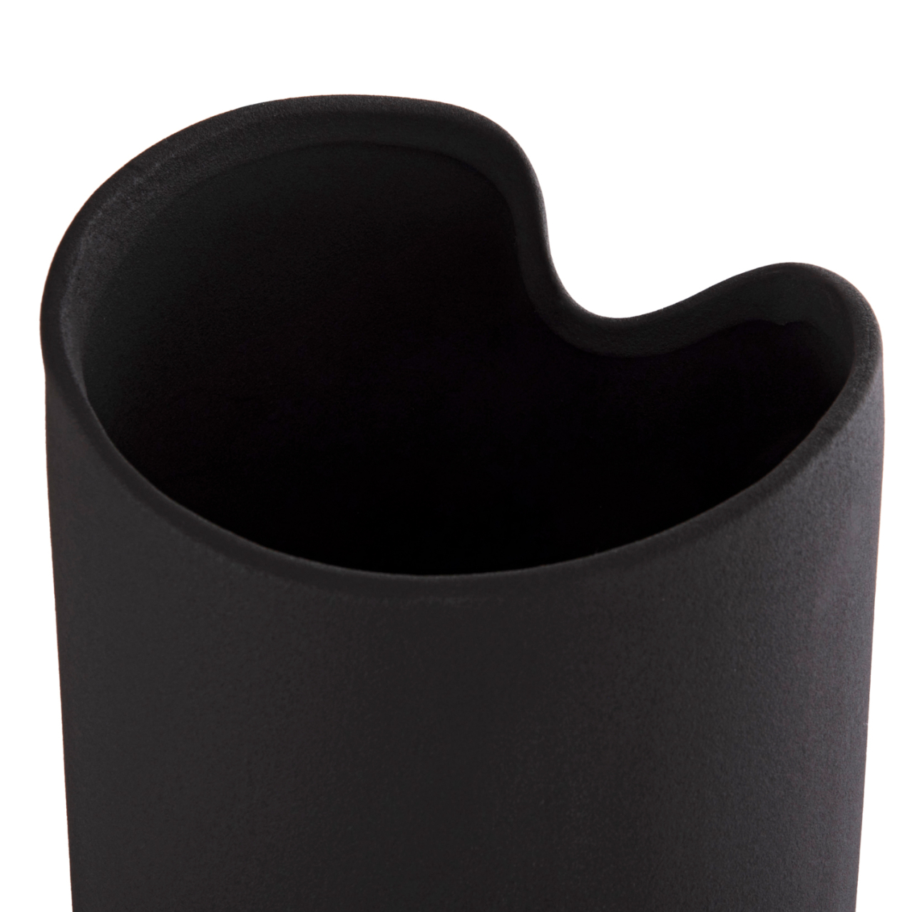CERAMIC TABLE DECOR GLAZE HM4607.02 MATTE BLACK 15,2x15x30Hcm [7]