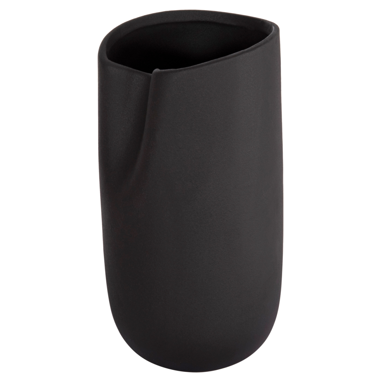 CERAMIC TABLE DECOR GLAZE HM4607.02 MATTE BLACK 15,2x15x30Hcm [4]