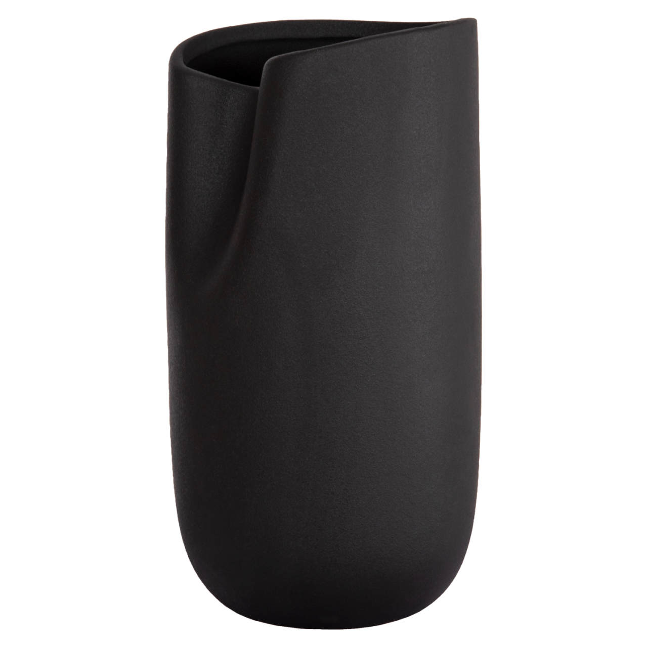 CERAMIC TABLE DECOR GLAZE HM4607.02 MATTE BLACK 15,2x15x30Hcm [3]