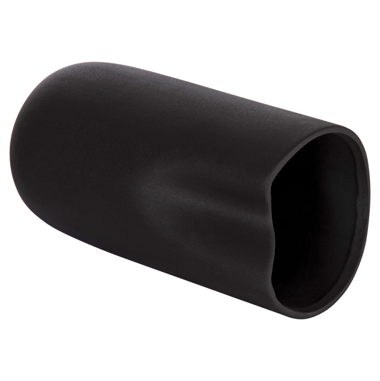CERAMIC TABLE DECOR GLAZE HM4607.02 MATTE BLACK 15,2x15x30Hcm [6]