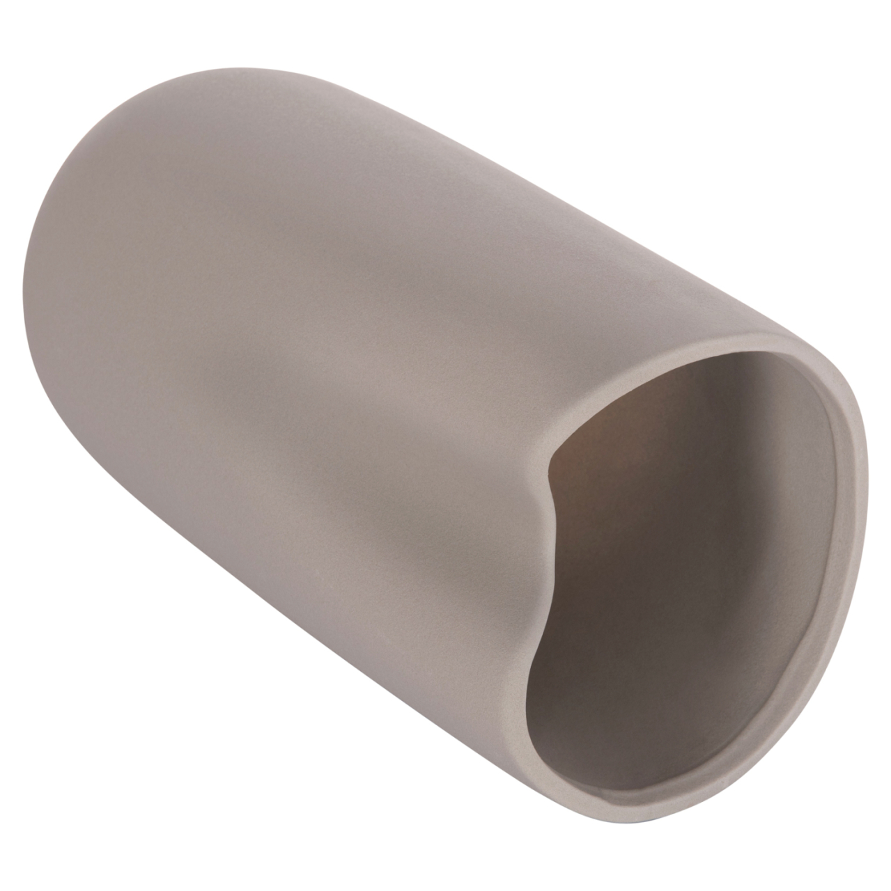 CERAMIC TABLE DECOR GLAZE HM4607.03 MATTE GREY 15,2x15x30Hcm [6]
