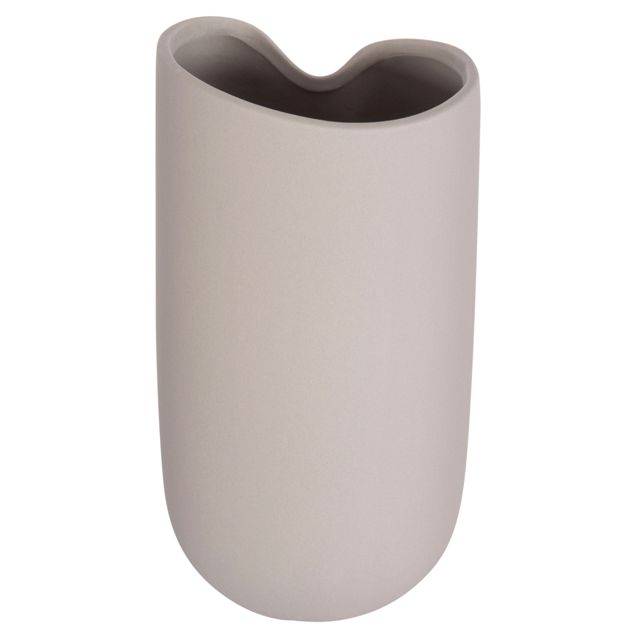 CERAMIC TABLE DECOR GLAZE HM4607.03 MATTE GREY 15,2x15x30Hcm [5]