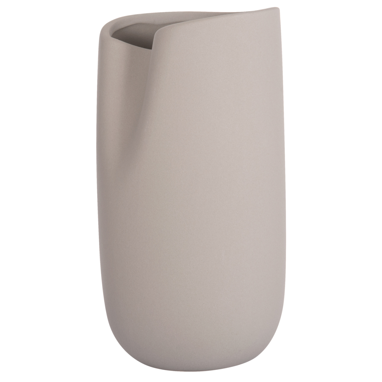 CERAMIC TABLE DECOR GLAZE HM4607.03 MATTE GREY 15,2x15x30Hcm [3]