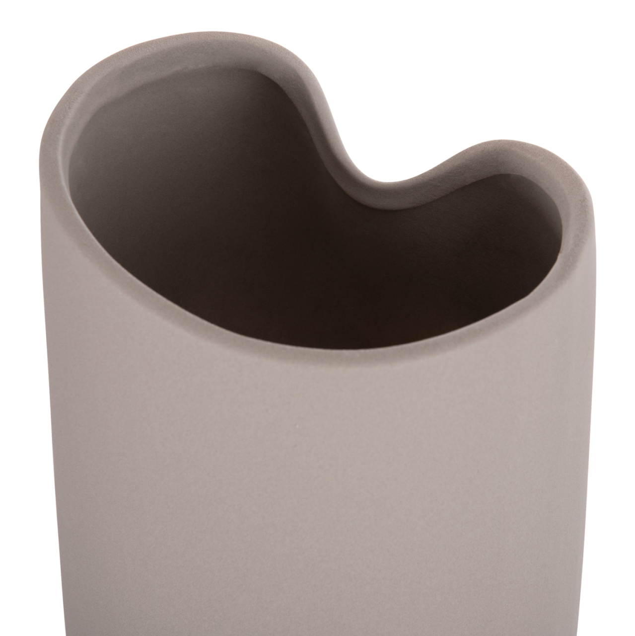 CERAMIC TABLE DECOR GLAZE HM4607.03 MATTE GREY 15,2x15x30Hcm [7]