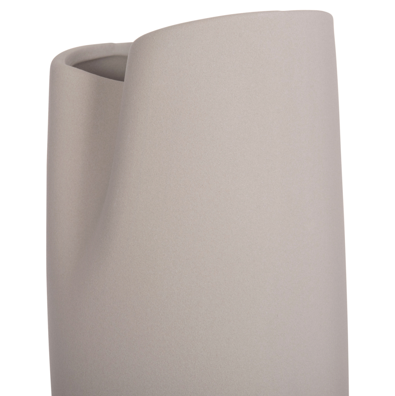 CERAMIC TABLE DECOR GLAZE HM4607.03 MATTE GREY 15,2x15x30Hcm [8]