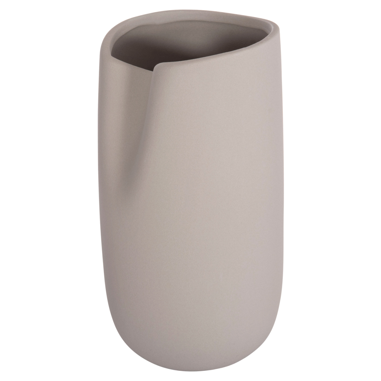 CERAMIC TABLE DECOR GLAZE HM4607.03 MATTE GREY 15,2x15x30Hcm [4]