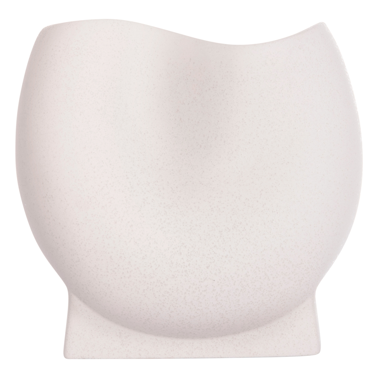 CERAMIC TABLE DECOR GLAZE HM4610.01 OFF WHITE WITH CRYSTALLISATION 26x14x25Hcm [3]