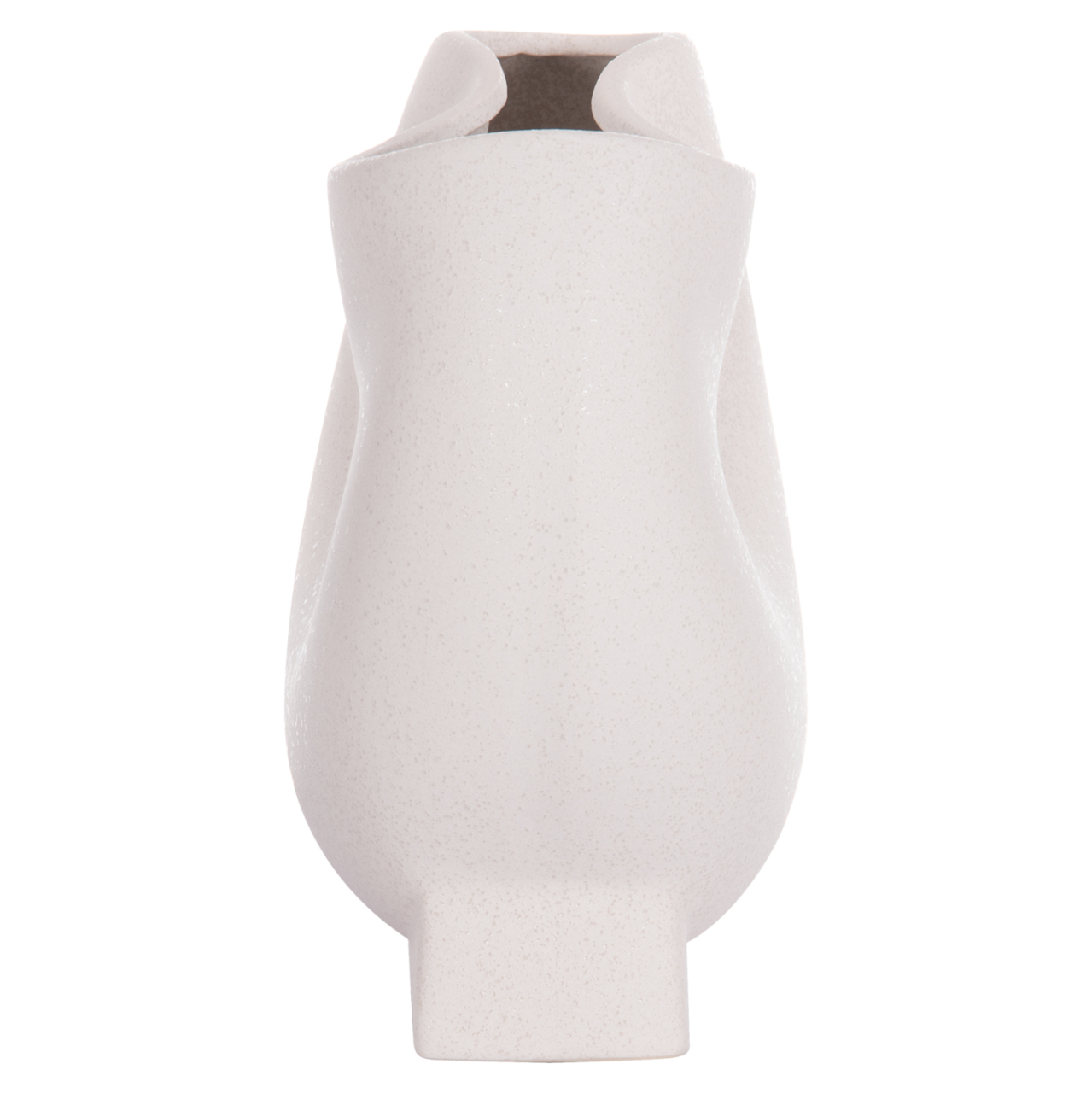 CERAMIC TABLE DECOR GLAZE HM4610.01 OFF WHITE WITH CRYSTALLISATION 26x14x25Hcm [5]
