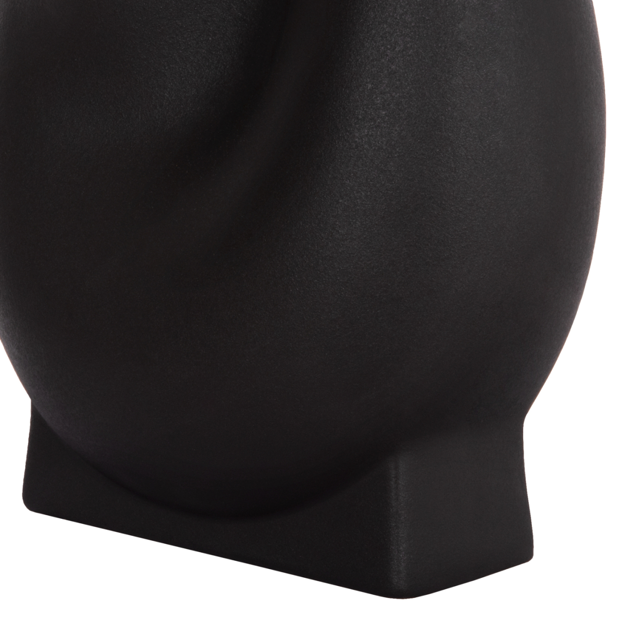 CERAMIC TABLE DECOR GLAZE HM4610.02 MATTE BLACK 26x14x25Hcm [8]