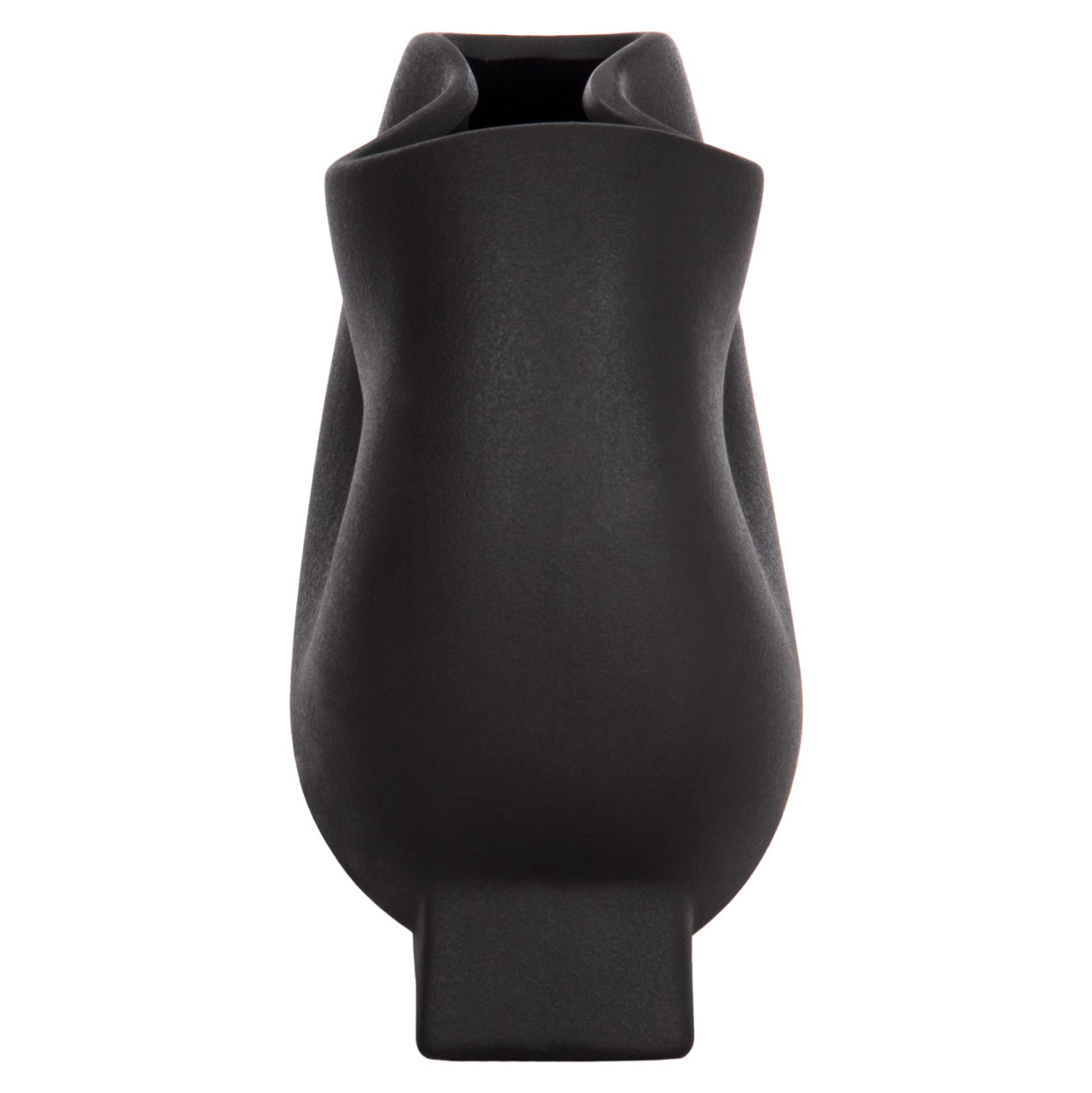 CERAMIC TABLE DECOR GLAZE HM4610.02 MATTE BLACK 26x14x25Hcm [5]