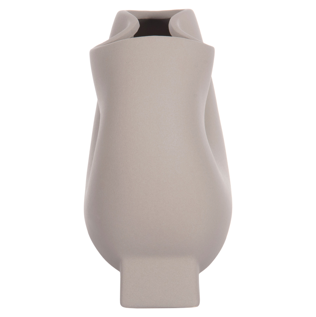 CERAMIC TABLE DECOR GLAZE HM4610.03 MATTE GREY 26x14x25Hcm [5]