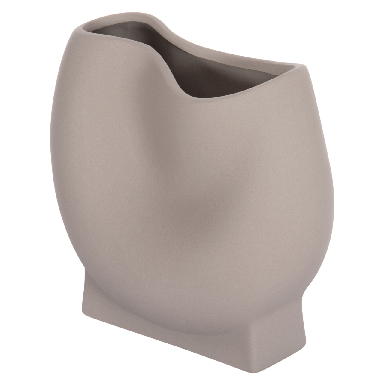CERAMIC TABLE DECOR GLAZE HM4610.03 MATTE GREY 26x14x25Hcm [4]
